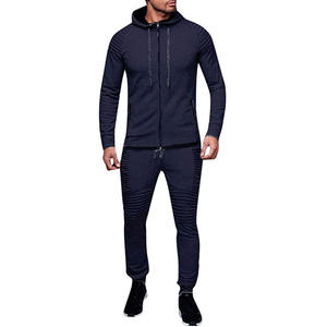 Chándal Deportivo Premium para Hombre, Precio al por Mayor OEM, Algodón y Poliéster, Mangas Largas, Color Sólido para Hombre / Chándal Personalizado - Product Image 1
