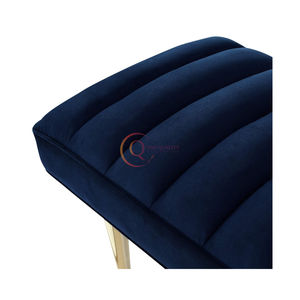 Ensemble de restaurant, banc en acier inoxydable utilisé comme siège pour le salon et la chambre à coucher pour un look vintage, disponible en design personnalisé - Product Image 4