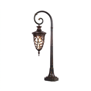Lampe de jardin LED extérieure IP65 étanche, alimentée par courant alternatif, éclairage paysager à intensité variable avec capteur de lumière, luminaire en aluminium - Product Image 4