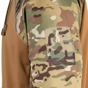 Chemise d'été légère à manches raglan avec tissu respirant et coupe extensible "SERPENS" - CAMO - Product Image 6