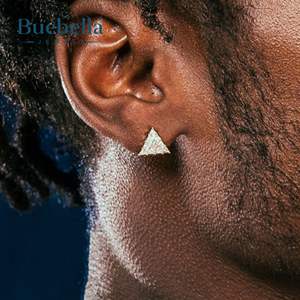 S925 plata esterlina chapada en plata Europea americana Hip-Hop Stud pendientes con diamantes cultivados en laboratorio 3/8 "de ancho para mujeres - Product Image 3