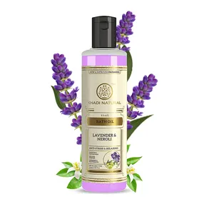 Khadi Natuurlijke Lavendel & Neroli Badolie 210 Ml