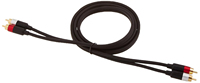 2x Cinch-Stecker auf 2x Cinch-Stecker Subwoofer-Kabel, geschirmt mit PVC-Mantel und Folien-/Geflechtabschirmung, für Monitor- und Projektoranwendungen – 4K, vergoldet, kundenspezifische Marke