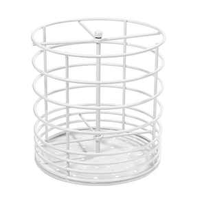 Caja de utensilios de cocina de Metal y plata galvanizado con 4 ranuras, bordes de tono de cobre y soportes de almacenamiento de mango de madera rústica, hechos en la India - Product Image 5