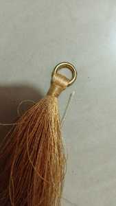 Custom Made Mini Tassels with Metal <b>Ring</b> 100% Cotton for Garment Decorative <b>Curtain</b> Use Bookmarks Resale Suitable - Product Image 3