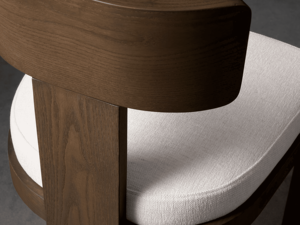 เก้าอี้รับประทานอาหารไม้ที่ทันสมัยพร้อมเบาะนั่ง - Product Image 4