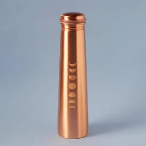 Botella de agua de cobre cónica plana Fabricantes OEM Marca y embalaje Disponible Calidad de exportación Botella de agua de cobre 1000ml - Product Image 6