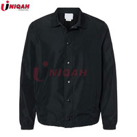 Hip Hop Streetwear plaine noir entraîneur vestes Vintage imperméable léger coupe-vent entraîneur veste pour hommes élégant