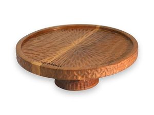 Présentoir à gâteau en aluminium martelé le plus vendu avec des sculptures complexes, idéal pour les mariages rustiques et les célébrations familiales traditionnelles - Product Image 6