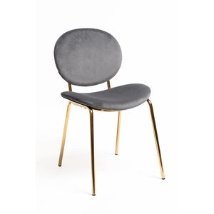 Ronel <b>Black</b> <b>Velvet</b> Hotel <b>Chair</b> - Product Image 1