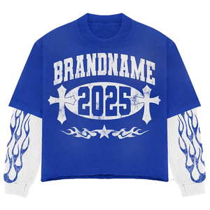 เสื้อยืดแขนยาวสำหรับผู้ชายเสื้อยืดแขนยาว DTG DTF 4XL 230 GSM 100% ผ้าฝ้ายแบบเรียบ - Product Image 3