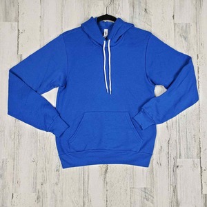 Pullover Royal Blue Hoodies Bella Canvas Custom Embossed Logo Hoodie 400GSM Vintage Mineral Wash Oversize Streetwear Blanks - Product Image 1