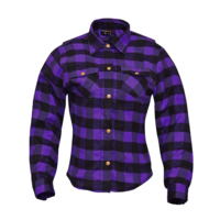 Chemise à manches longues à carreaux noirs et violets pour hommes, entièrement en coton, style automne, haut boutonné à carreaux