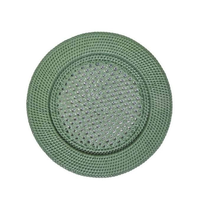 Assiette chargeur élégante en rotin royal Décoration de table rustique Vaisselle écologique utilisée Meilleure couleur et prix bas - Product Image 1