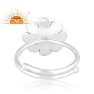 Hot Selling Fine Sterling Silver Natural <b>Pearl</b> Stone Stackable <b>Ring</b> Custom Jewelry Manufacturer - Product Image 4