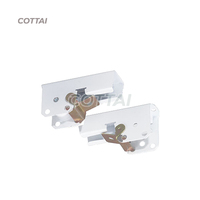 Componentes de Riel de Cortina de Aluminio Blanco