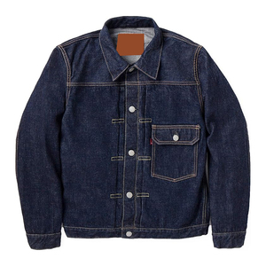 Chaqueta Vaquera Gruesa de Venta Directa de Fábrica, Servicios OEM, Diseño de Logotipo Personalizado, Chaqueta Vaquera Vintage para Hombre - Product Image 4
