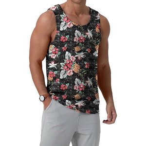 Camiseta sin mangas de gimnasio de punto informal para hombre de venta directa de fábrica 100% algodón ligero transpirable de alta calidad OEM personalizable - Product Image 3