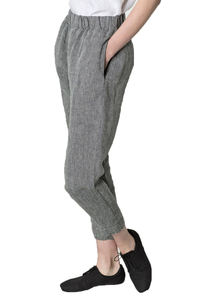 Automne été solide lin pantalon vert XL femmes Yoga Leggings 100% lin nouvel état - Product Image 4