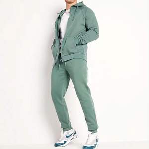 Venta al por mayor mejor calidad 100% algodón polar hombres chándales casuales en blanco chándales en nuevo estilo conjuntos y joggers para hombre. - Product Image 2