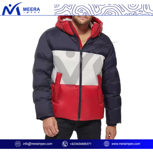 Veste matelassée avec logo personnalisé pour hommes manteau d'uniforme d'hiver léger et coupe-vent avec isolation pour les vêtements d'équipe de l'entreprise et un usage quotidien - Product Image 2