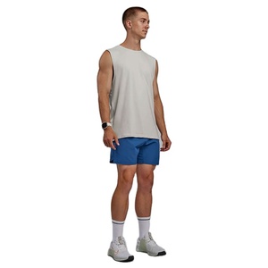 Camiseta sin mangas de verano para hombre, estilo vintage, corte regular, con aberturas laterales, para yoga, venta al por mayor, precio bajo - Product Image 4