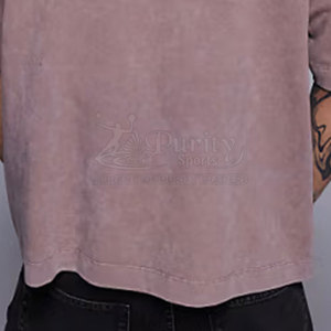 เสื้อยืดคุณภาพสูงสำหรับผู้ชาย เสื้อยืดน้ำหนักเบา เสื้อยืดสีตามสั่ง เสื้อยืดลำลอง เสื้อยืดโอเวอร์ไซส์ - Product Image 6