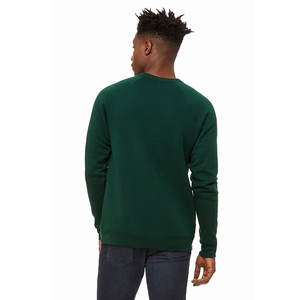 Bella + Canvas Hombres Forest Raglan Pullover Personalizable Premium Fleece Hoodie para Invierno - Product Image 3