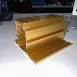 Perfil de marco de ventana de puerta anodizado dorado de aluminio Song Hong Vietnam Phu Tho Province - Product Image 4