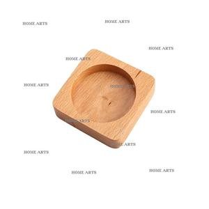 Juego de 2 soportes de almacenamiento de vidrio para tazas de madera con portavasos de vidrio de tamaño personalizado de calidad superior a la venta - Product Image 4