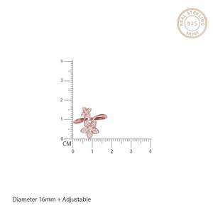 Forma redonda VVS1 Lab Grown Diamond Compromiso y anillo de bodas Chapado en oro rosa 14K Joyería fina para certificado - Product Image 4