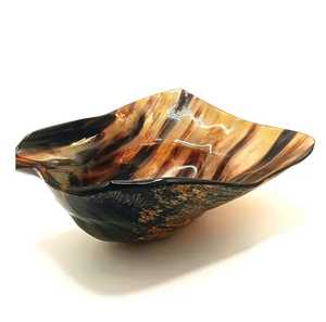 Cuenco para servir cuerno de búfalo personalizado ecológico más vendido, vajilla de fiesta elegante con forma ovalada, precio al por mayor - Product Image 1
