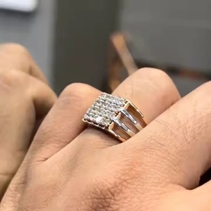 2024 nouvelle bague de bijoux de fiançailles fine en gros forme de fantaisie S925 en argent Sterling dame bague de bijoux pour mariage - Product Image 4