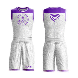 Ensemble d'uniformes de basket-ball personnalisables de haute qualité pour hommes-Hauts de chemise de sport respirants et shorts grande taille avec impression numérique - Product Image 2