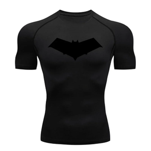 T-shirt de compression décontracté d'été pour hommes, hauts à imprimé chauve-souris, séchage rapide, vêtements de sport de fitness, rashguard MMA, maillot de sport, t-shirt d'entraînement pour homme - Product Image 2