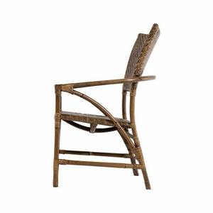 High quality natural <b>rattan</b> woven arm <b>chair</b> indoor patio <b>chair</b> home <b>garden</b> dining <b>chair</b> - Product Image 4