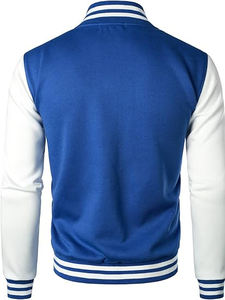 OEM personnalisé hommes Vintage Letterman Varsity veste à séchage rapide Baseball veste chaîne chenille broderie toile personnalisé printemps - Product Image 3