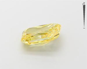 Aniva Jewels IGI Certified Lab Grown Loose Diamonds VS VVS Rectangular Cut in Fancy Yellow Color Certificat inclus - Product Image 3