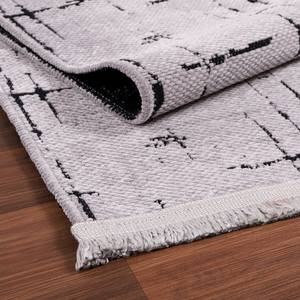 Netline Home Smart Laundry NT201 <b>Rug</b> Machine Washable Soft <b>Chenille</b> 120x180cm in Gray - Product Image 3