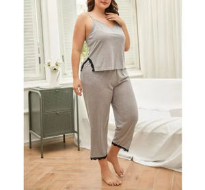 2025 vente chaude femmes nouveau pyjama soyeux ensemble Sexy haut sans manches pantalon pour été automne printemps doux confortable pour l'hiver - Product Image 3