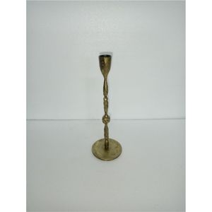 Bougeoir en métal doré vintage, vente en gros, centre de table de mariage de luxe, spirale, base de bougie conique mince pour la décoration de restaurant - Product Image 6