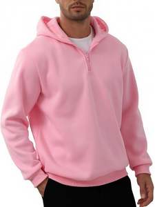 เสื้อฮู้ดผู้ชายสไตล์ลำลองสำหรับฤดูหนาว ซิป ¼ ผ้าฟลีซ ให้ความอบอุ่น สัมผัสนุ่ม ยืดหยุ่น รูปทรงสวยงาม ตะเข็บทนทาน สวมใส่สบายทุกวัน - Product Image 3