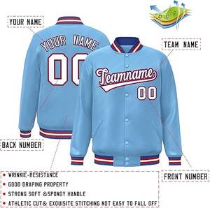 Chaqueta profesional Versity hecha a medida al por mayor para hombre/mujer chaqueta Versity de béisbol bordada en lana y material de plumón - Product Image 2