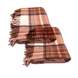 Vente chaude Stewart Robe Naturelle Couverture Laine Tissée À La Main Style Mexicain - Product Image 2