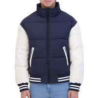Veste matelassée légère et imperméable 2025 à col montant pour homme et femme, avec rembourrage en coton respirant et fermeture éclair, idéale pour l'hiver et les activités de plein air