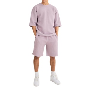 Nouvelle Collection : Ensemble Homme Oversize Streetwear Col Rond en Coton Respirant – Coupe Épaules Tombantes - Product Image 2