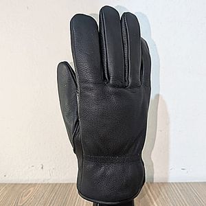 Guantes de Conducción de Algodón Negro Genuino, Corte 5, Forro de Kevlar, Recubrimiento de Látex, Impermeables, Resistentes al Calor, para Motociclismo y Trabajo - Product Image 2