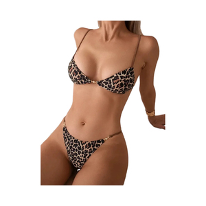 Pakistan Tốt Nhất Các Nhà Sản Xuất Bãi Biển Mặc Nhanh Chóng Khô Thoáng Khí Chống Vi Khuẩn Phụ Nữ Bơi Set Spandex/Polyester Tùy Chỉnh Bộ Bikini - Product Image 1