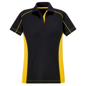 Combinaison de couleurs design uniforme vierge moins cher chemise jaune blanc rouge bleu marine et noire polos à bas taux 2025 - Product Image 5