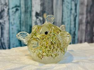 Adorno de Cristal Hecho a Mano con Forma de Pez Burbuja Translúcido, Arte Religioso Folclórico, Regalo de Año Nuevo Chino, Artesanía Coleccionable de Cristal, Decoración para el Hogar - Product Image 3